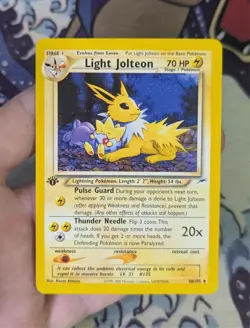 Light Jolteon - 48/105 1st Edition - Pokemon Neo Destiny Rare Card NM - Image 1