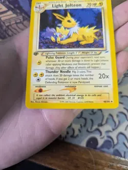 Light Jolteon - 48/105 1st Edition - Pokemon Neo Destiny Rare Card NM - Image 2