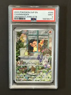 2023 Pokemon SVP En Charmander 044 Promo PSA 9 #044 Obsidian Flames ETB - Image 1