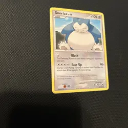 Pokemon Snorlax 37/130 Diamond and Pearl Rare HP100 Regular Ken Sugimori Card - Image 1