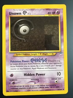 Pokemon Unown [C] 57/105 Neo Destiny Regular LP - Image 1
