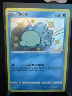 Pokemon TCG Snom SV033/SV122 Shining Fates Shiny Vault Shiny Holo Rare - Image 1