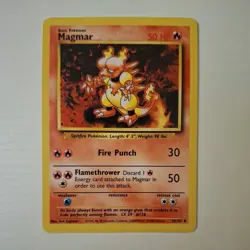 Magmar 36/102 Pokemon TCG Card Base Set Uncommon 50 MP - Image 1