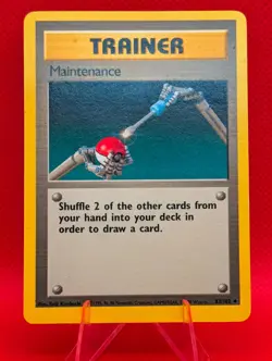 MAINTENANCE 83/102 UC BASE SET UNLIMITED POKEMON NM/M MAINTENANCE - Image 1