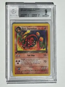 2000 Pokemon Team Rocket 1st Edition #032 Dark Charmeleon BGS 9 - Image 1
