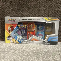 Pokemon TCG Legends of Johto Pin Collection Box Sealed GameStop Exclusive - Image 1