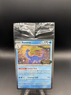 Pokemon Aurorus Perfect Order STAMPED Promo Cosmos Holo Card #24 SEALED 🦕 - Image 2
