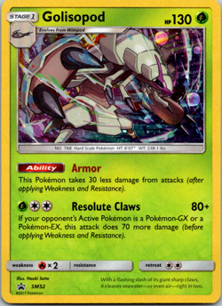 Golisopod SM52 Holo Pokemon TCG Card 2017 Black Star Promo Near Mint - Image 1