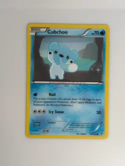 CUBCHOO 40/135 COMMON PLASMA STORM POKEMON LIGHTLY PLAYED - Image 2