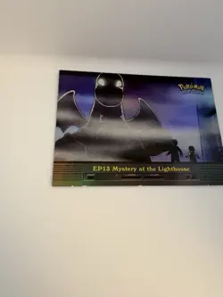 Pokemon Topps Series 2 EP13 Mystery at the Lighthouse Rainbow Foil Holo 1999 LP - Image 2