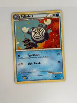 POLIWHIRL 37/95 UNCOMMON HGSS UNLEASHED POKEMON LIGHTLY PLAYED - Image 2