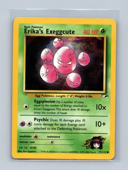 Erika's Exeggcute 77/132 Common Gym Heroes Unlimited Lightly Played - Image 1