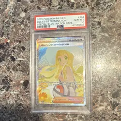 Pokemon Lillie's Determination Me01 Mega Evolution 184/132 Holo SIR PSA 10 - Image 1