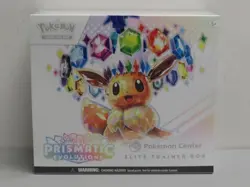 2025 Pokemon Prismatic Evolutions Pokemon Center Sealed ETB Elite Trainer Box - Image 1