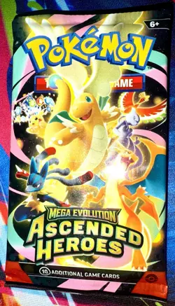 Pokemon Ascended Heroes Booster Pack SEALED Unweighed Fresh Pack Potential Hit🔥 - Image 1