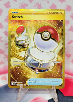 Switch 206/165 Scarlet & Violet 151 MEW Gold Hyper Rare Pokemon TCG NM - Image 1