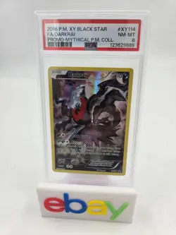 Darkrai XY114 Black Star Promo Pokemon 2016 XY Mythical Collection PSA 8 NM-MT - Image 1