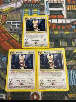 Pokemon TCG Noctowl Neo Genesis 42/111 Regular Unlimited Uncommon (x3) 💎🔥 - Image 2