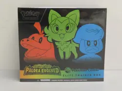 2023 Pokemon Paldea Evolved Factory Sealed Pokemon Center ETB Elite Trainer Box - Image 1
