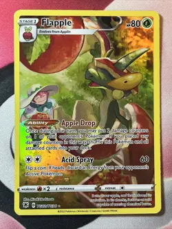 Pokemon TCG Flapple Sword & Shield - Astral Radiance TG02/TG30 Holo Rare NM - Image 1