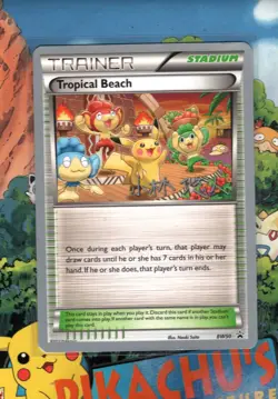 Pokemon Tropical Beach Promo Trainer Stadium BW50 World Championship 2014 LP - Image 1