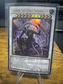 Yugioh Juraishin, The Cursed Thunder God ALIN-EN043 1st Ed Ultra Rare NM Presale - Image 1