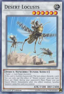 Desert Locusts - CHIM-EN082 - Common - 1st Edition - Lightly Played - Chaos Impa - Image 1