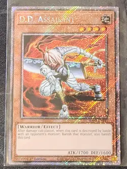 D.D. ASSAILANT 2024 YU-GI-OH QCB Platinum Secret Rare 1st Ed. #RA03-EN141 Mint - Image 1