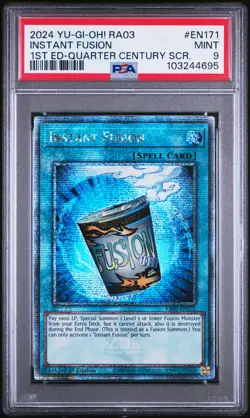 2024 YU-GI-OH! RA03-QUARTER CENTURY BONANZA #EN171 INSTANT FUSION PSA 9 - Image 1