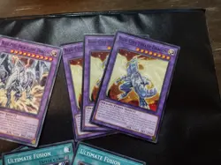 3x Blue-Eyes Twin Burst Dragon & Tyrant Dragon + Ultimate Fusion SDWD Yugioh Set - Image 3