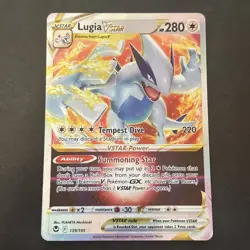 Lugia VStar 139/195 Sword & Shield Silver Tempest Holo Pokemon TCG - Image 1