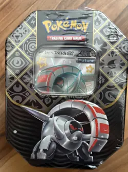 Pokemon TCG Scarlet & Violet Paldean Fates Iron Treads Ex Tin - Factory Sealed - Image 1