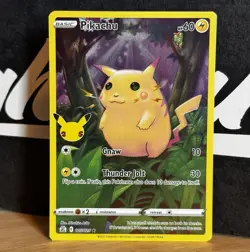 2021 Pokemon SWSH Celebrations Pikachu Holo #005/025 - Image 1