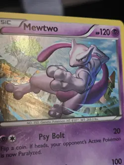 Mewtwo XY100 Holo Rare XY Black Star Promo Pokemon TCG NM - Image 4