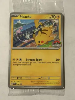 SEALED Pokemon TCG Pikachu World Championships Promo #190 - Image 1