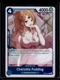 2024 One Piece Wings of The Captain Charlotte Pudding Rare #OP06-047 - Image 1