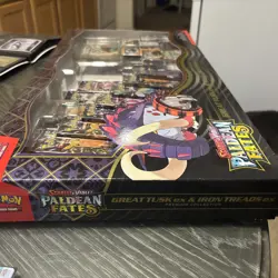 Pokemon: Paldean Fates Great Tusk EX & Iron Treads EX Premium Collection Sealed - Image 3