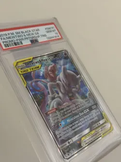2019 Mewtwo & Mew Black Star Promo FULL ART GX SM191 Sm Holo PSA 10 - Image 3