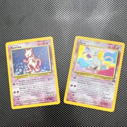 Pokemon Mewtwo & Mew Wizards of the Coast 1999 Card Lot - 2 Vintage Cards - Image 1