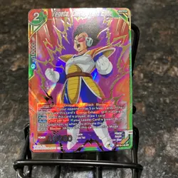 Vegeta Omnipotent Elite BT15-143 SR Foil Dragon Ball Super Card Game | NM - Image 1