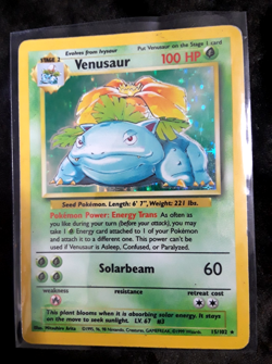 Pokemon Venusaur Holo Rare Celebrations 15/102 1999 English 100 HP Card, Stage 2 - Image 1
