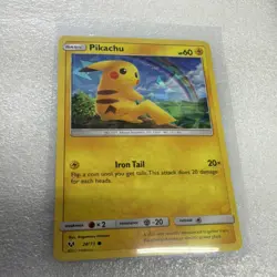 Pokemon Pikachu 028/073 Miscellaneous Cards Promo Holo Basic Iron Tail Card 2017 - Image 1