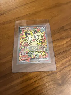 Meowth Ex 121/088 Me03 Perfect Order Holo (SIR) Pokemon Card - Image 1