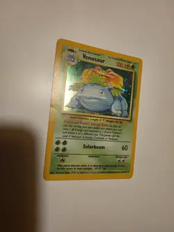 Pokemon Card Venusaur 15/102 4th Print Holo Rare Base Set 1999-2000 WOTC - Image 1