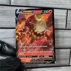 Pokemon TCG Holo V Card Lot 12 Cards Heatran V, Hisuian Arcanine V, Regieleki V - Image 1