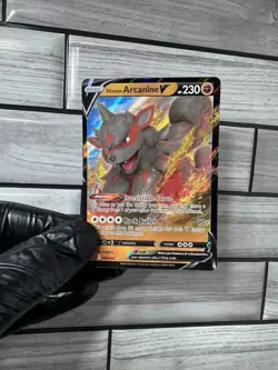 Pokemon TCG Holo V Card Lot 12 Cards Heatran V, Hisuian Arcanine V, Regieleki V - Image 2