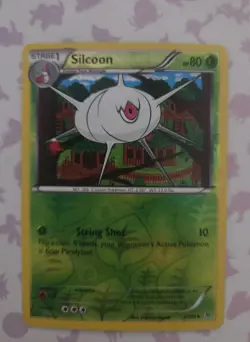 Silcoon 4/108 Roaring Skies Reverse Holo Pokemon Tcg Card NM +🎁 - Image 1