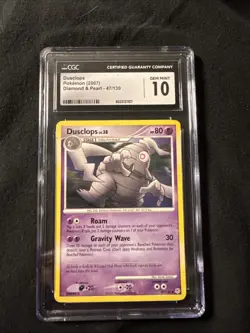 Pokemon TCG Dusclops Diamond & Pearl, Uncommon Card 47/130 CGC 10 - Image 1