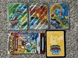 Pokemon First Partner Illustration Kanto Starters Promos Set x 3 Cards NM+ - Image 1