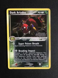 Pokemon Dark Ariados 30/109 Reverse Holo Card 2004 EX Team Rocket Returns LP - Image 1